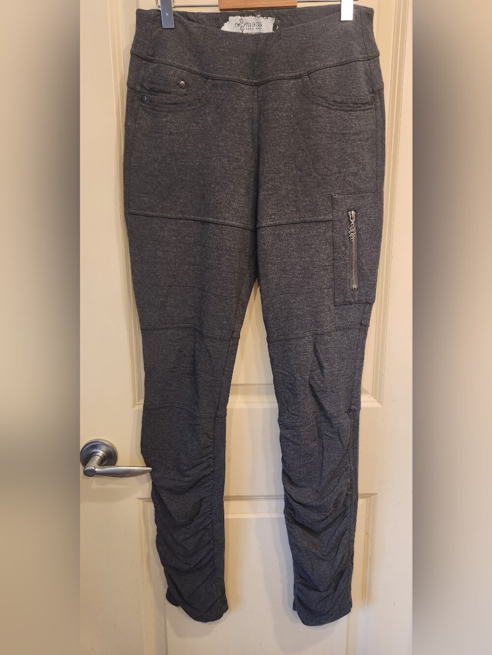 Nomads Dark Gray Leggings with Side Zip Pocket